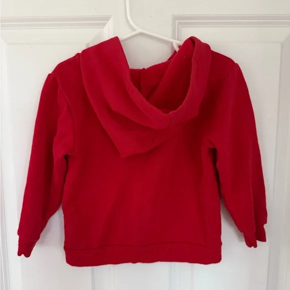 Soft Classic Red Kids Hoodie - Size 2t - Picture 2 of 3